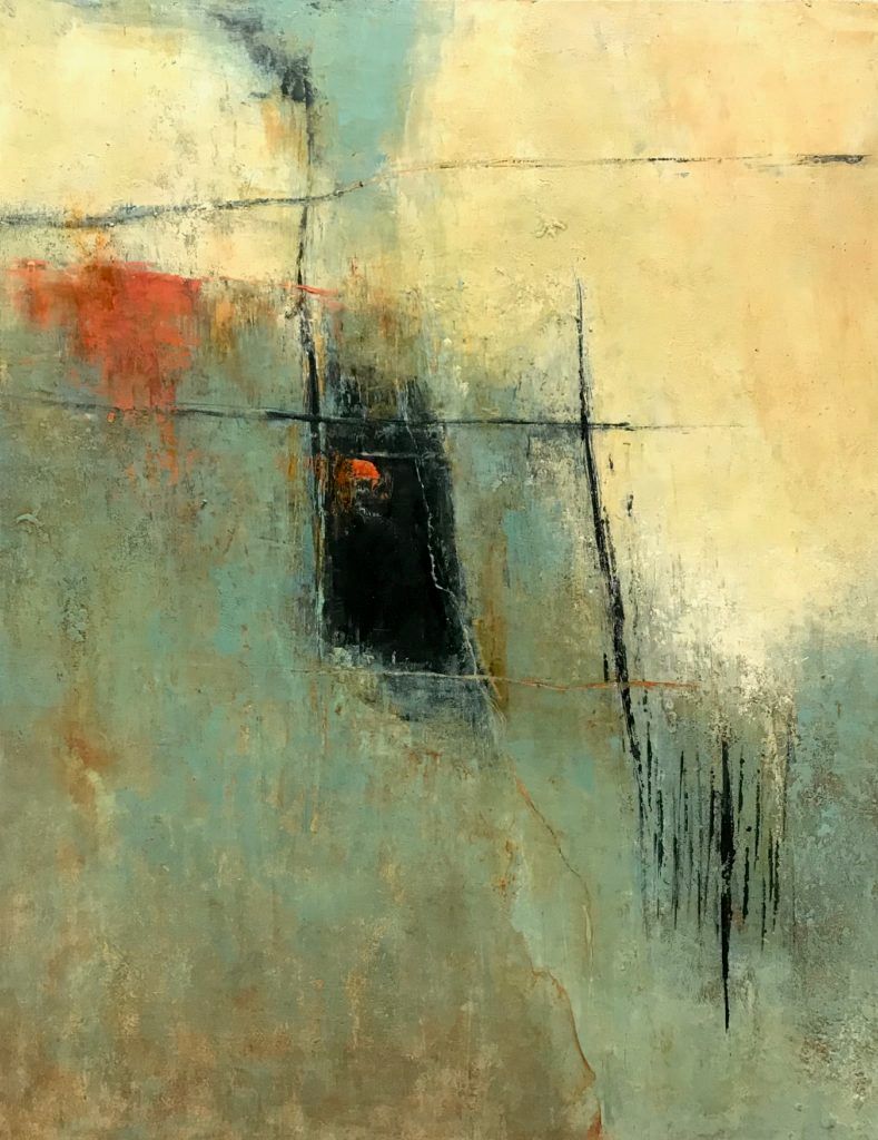 Isolation II, oil & cold wax on wood, 28x22 Isolation II, oil & cold wax on wood, 28x22